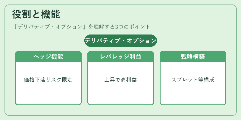 役割と機能（デリバティブ・オプション）の図解