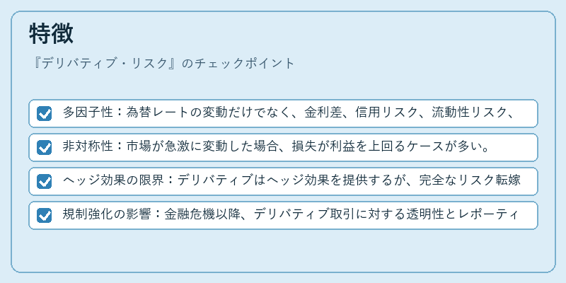 特徴（デリバティブ・リスク）の図解