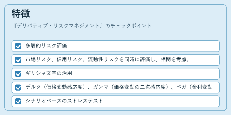 特徴（デリバティブ・リスクマネジメント）の図解