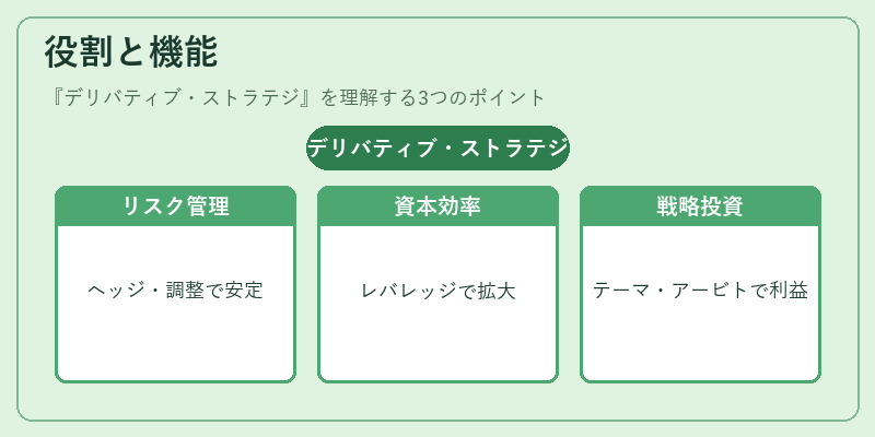 役割と機能（デリバティブ・ストラテジ）の図解
