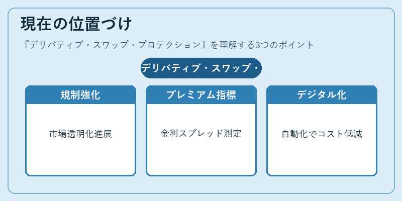 現在の位置づけ（デリバティブ・スワップ・プロテクション）の図解