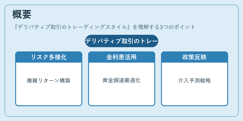 概要（デリバティブ取引のトレーディングスタイル）の図解