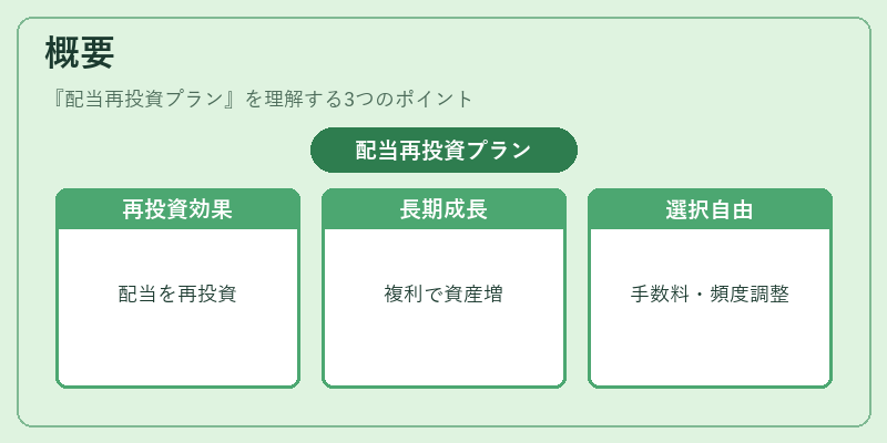 概要（配当再投資プラン）の図解