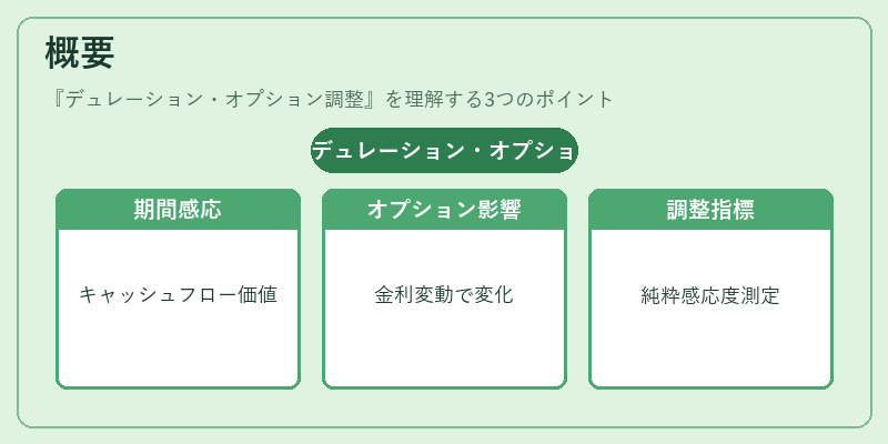 概要（デュレーション・オプション調整）の図解