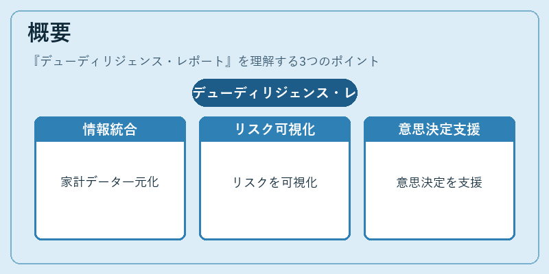 概要（デューディリジェンス・レポート）の図解