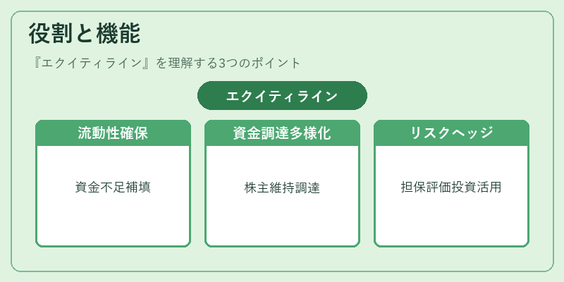 役割と機能（エクイティライン）の図解