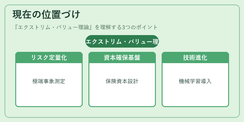 現在の位置づけ（エクストリム・バリュー理論）の図解