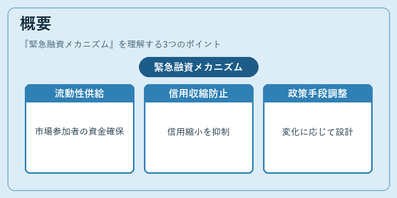 概要（緊急融資メカニズム）の図解