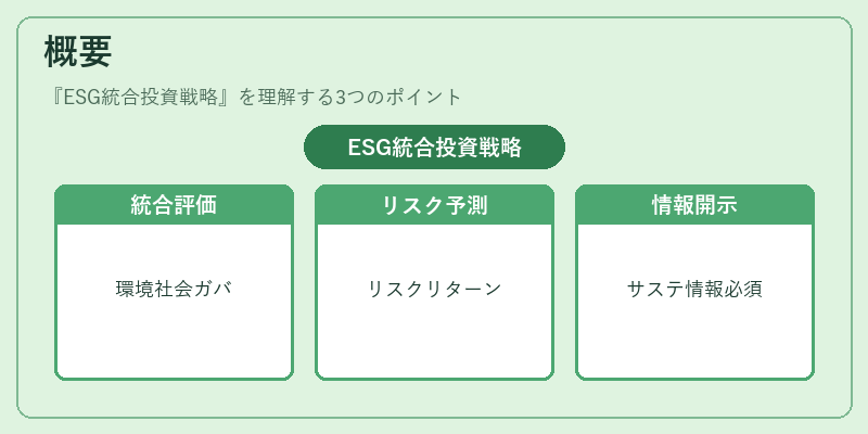 概要（ESG統合投資戦略）の図解