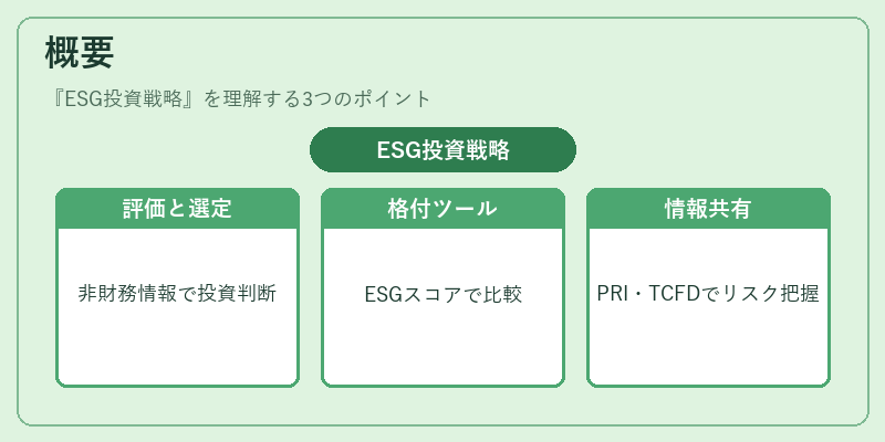 概要（ESG投資戦略）の図解