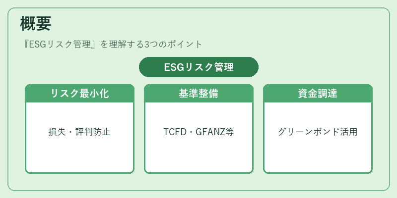 概要（ESGリスク管理）の図解