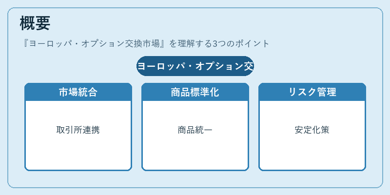 概要（ヨーロッパ・オプション交換市場）の図解