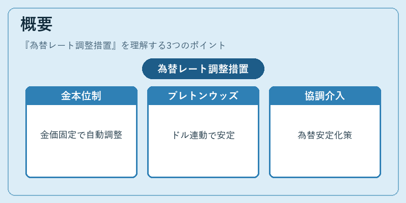 概要（為替レート調整措置）の図解