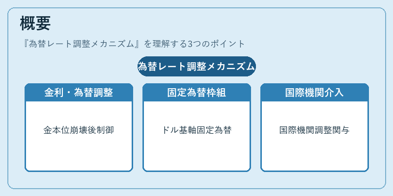 概要（為替レート調整メカニズム）の図解