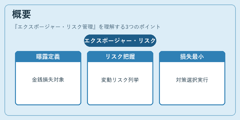 概要（エクスポージャー・リスク管理）の図解