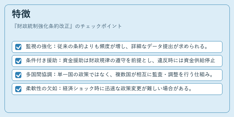 特徴(財政統制強化条約改正)の図解