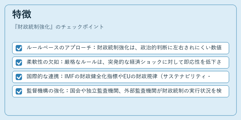 特徴（財政統制強化）の図解