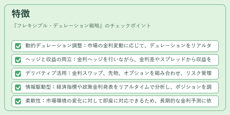 特徴(フレキシブル・デュレーション戦略)の図解