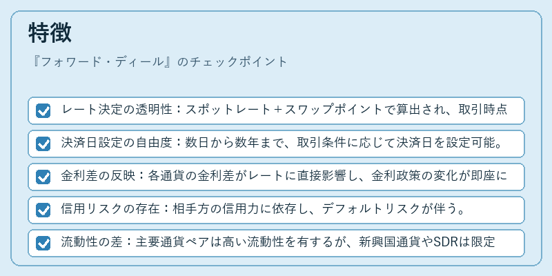 特徴（フォワード・ディール）の図解