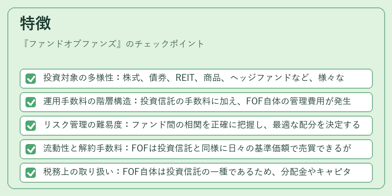 特徴(ファンドオブファンズ)の図解