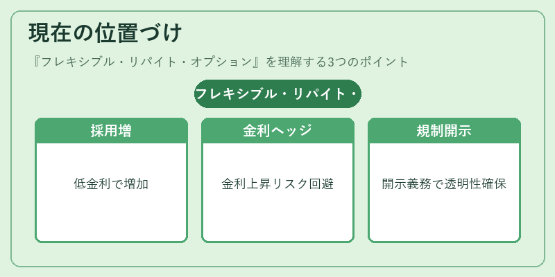 現在の位置づけ(フレキシブル・リパイト・オプション)の図解