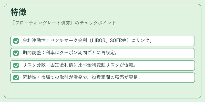 特徴(フローティングレート債券)の図解