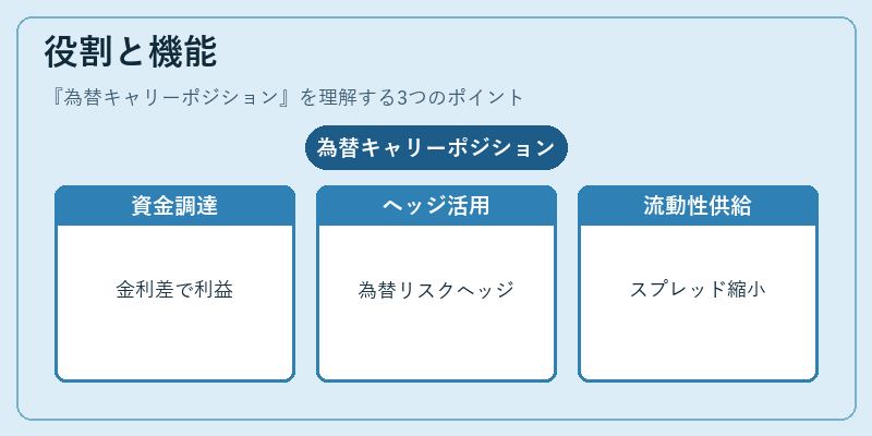 役割と機能（為替キャリーポジション）の図解