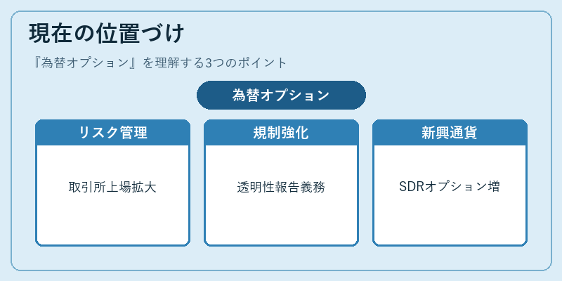 現在の位置づけ（為替オプション）の図解