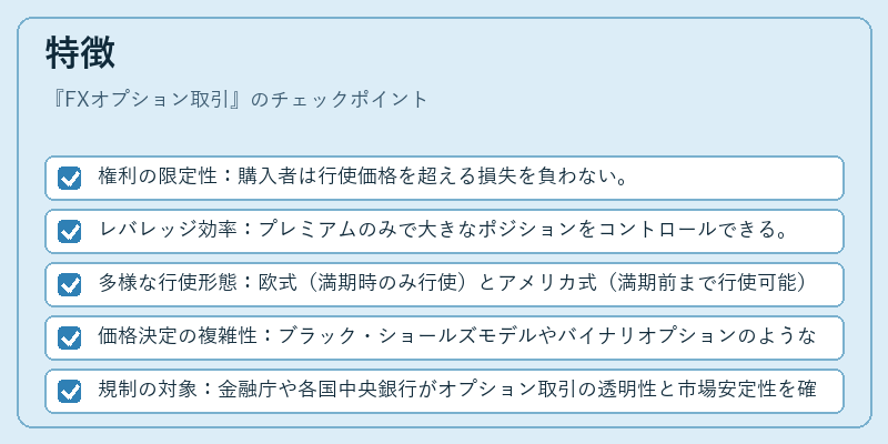特徴(FXオプション取引)の図解