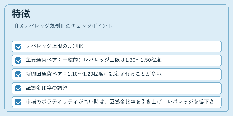 特徴(FXレバレッジ規制)の図解