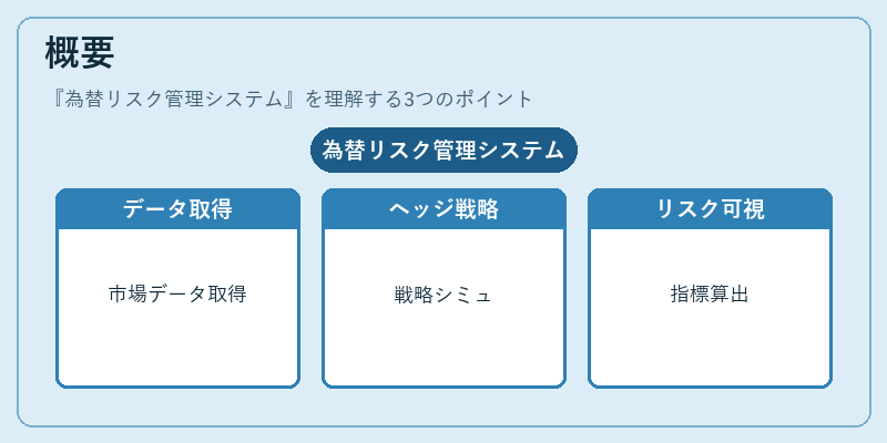 概要（為替リスク管理システム）の図解