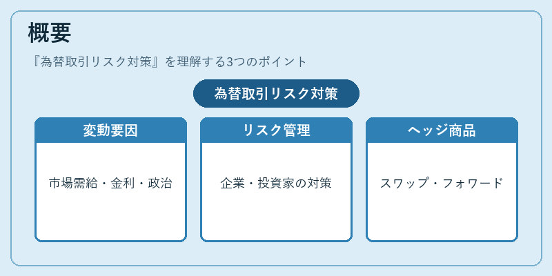 概要（為替取引リスク対策）の図解