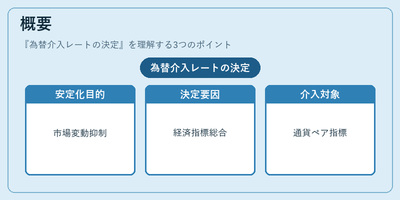概要（為替介入レートの決定）の図解