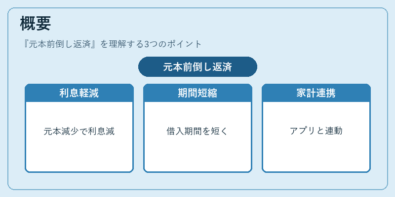 概要（元本前倒し返済）の図解