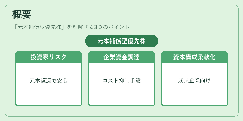 概要（元本補償型優先株）の図解