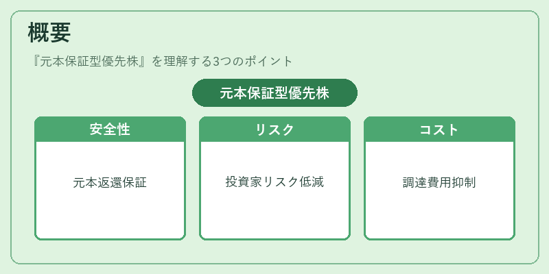 概要（元本保証型優先株）の図解