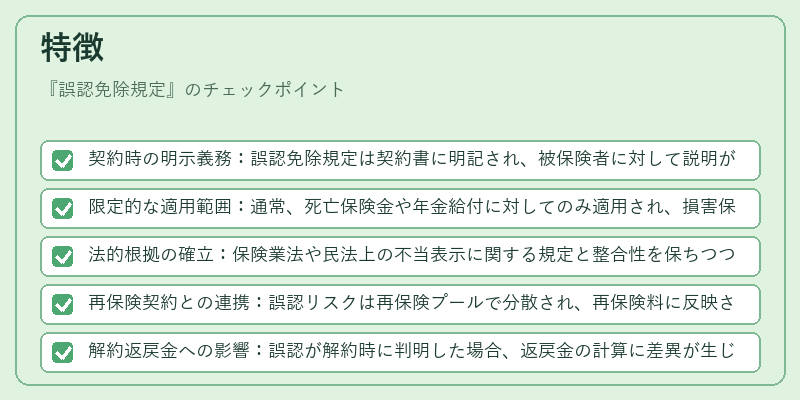 特徴(誤認免除規定)の図解