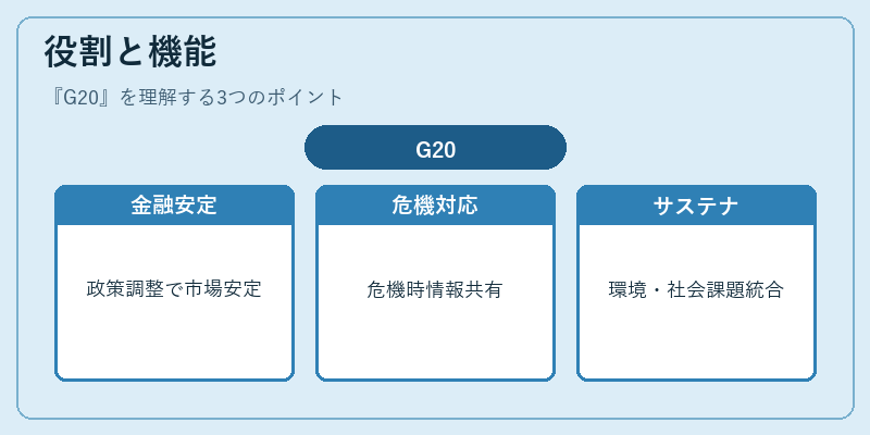 役割と機能(G20)の図解