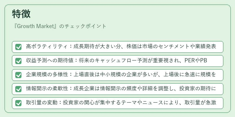 特徴（Growth Market）の図解