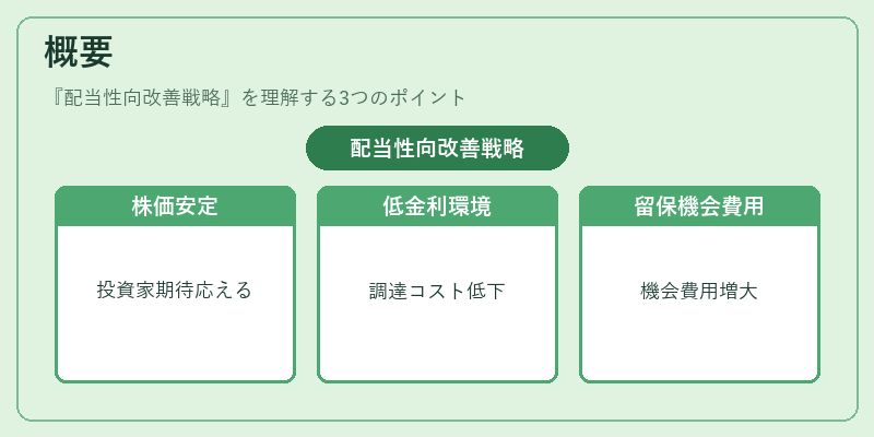 概要（配当性向改善戦略）の図解