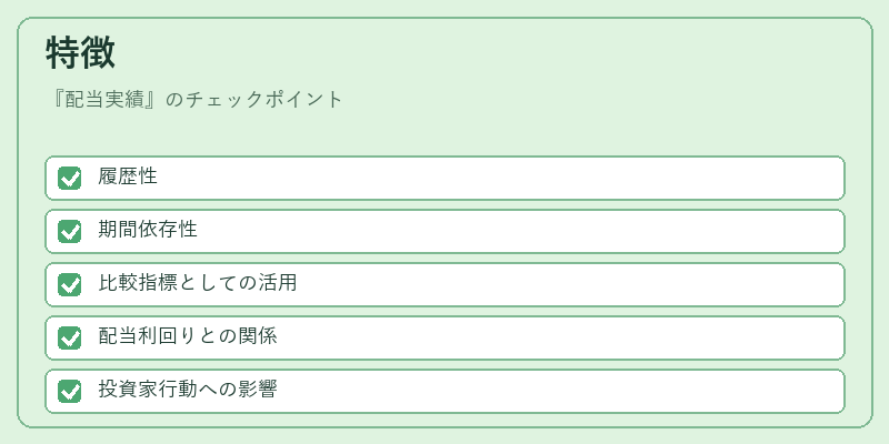 特徴(配当実績)の図解