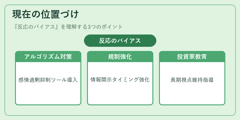 現在の位置づけ(反応のバイアス)の図解