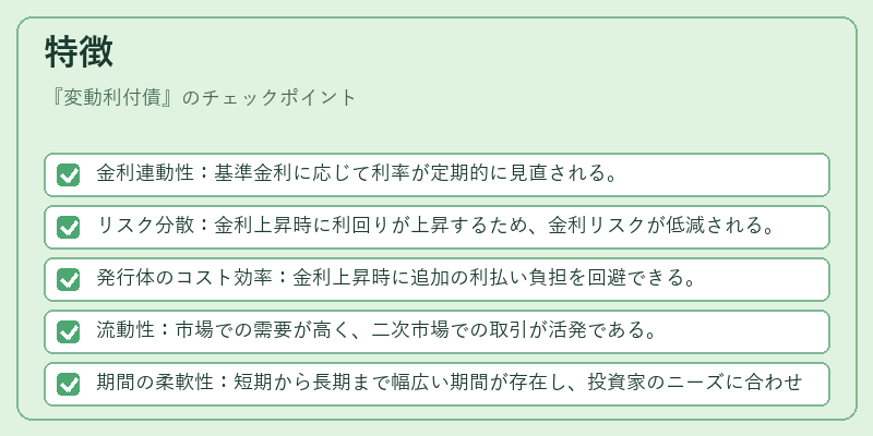 特徴(変動利付債)の図解
