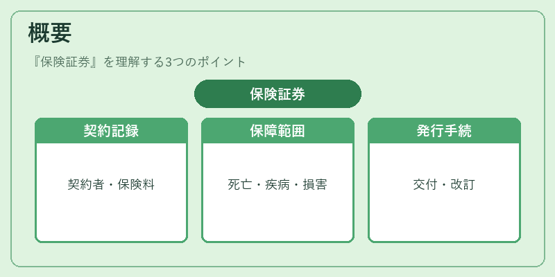 概要（保険証券）の図解