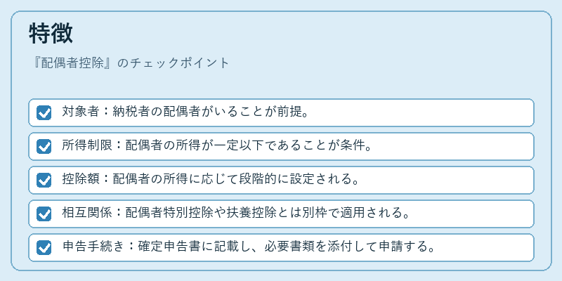 特徴（配偶者控除）の図解
