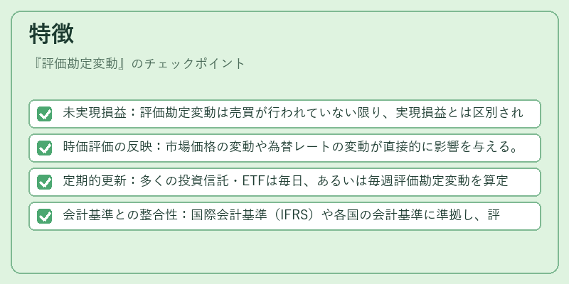 特徴(評価勘定変動)の図解