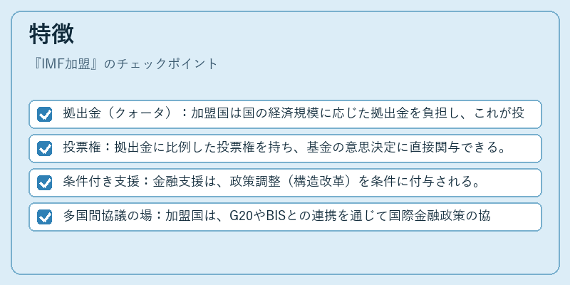 特徴（IMF加盟）の図解
