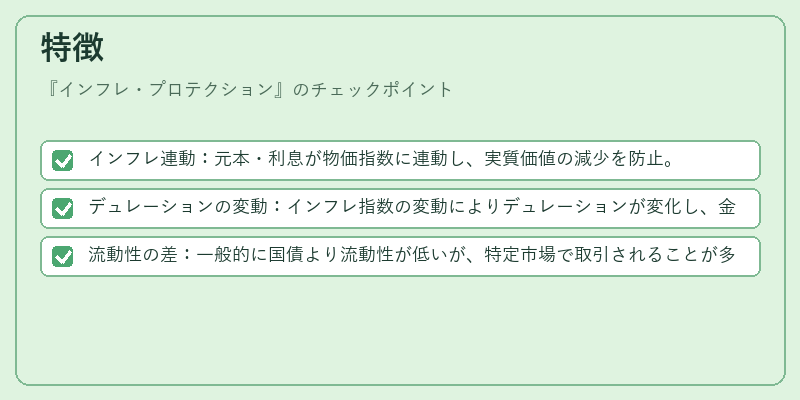特徴（インフレ・プロテクション）の図解