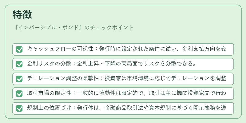 特徴(インバーシブル・ボンド)の図解