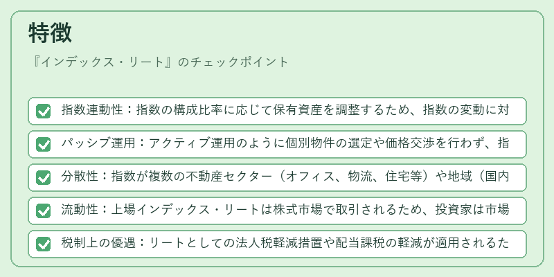 特徴（インデックス・リート）の図解